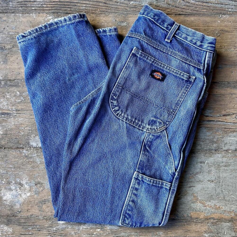 Dickies Carpenter Jeans Workwear Utility Denim Streetwear - 34x32